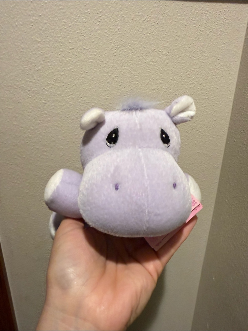 Precious Moments Lilac Plush Hippo